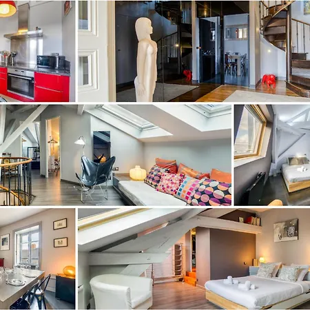 Duplex De 115m2 Dans Un Batiment Chic Historique - Le Belvedere St Nicolas Апартаменты Нант